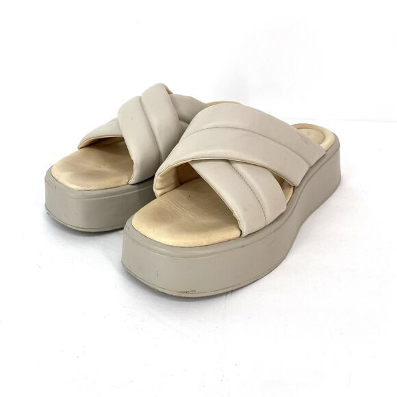 Vagabond Courtney Cross Strap Platform Sandals Ivory Women's Size US 8.5, 40 - Picture 11 of 11
